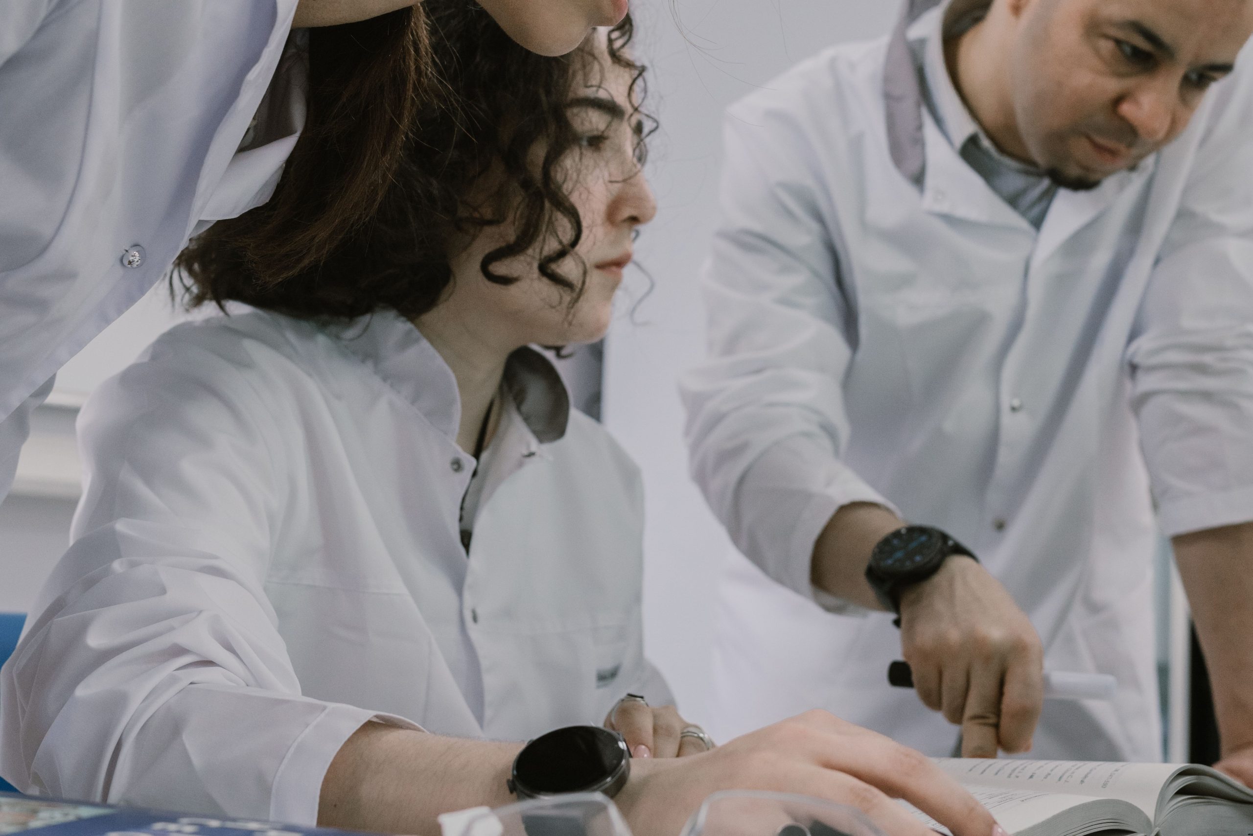 Scientists collaborating on a co-development project