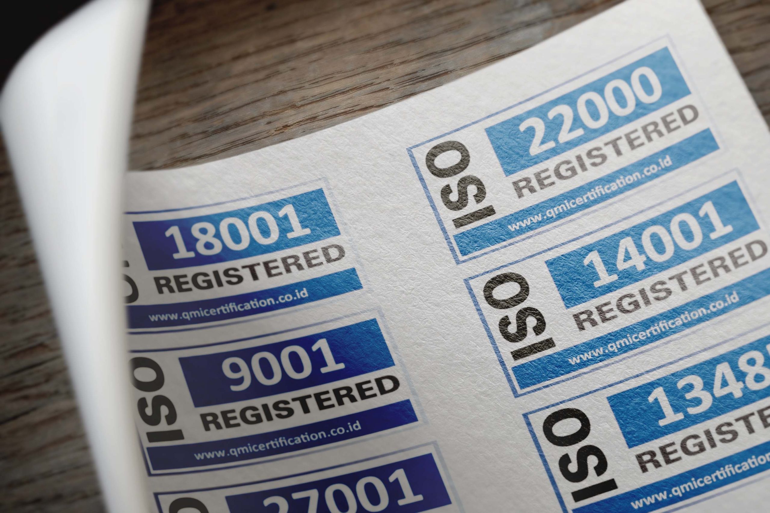 ISO certification and quality compliance documentation
